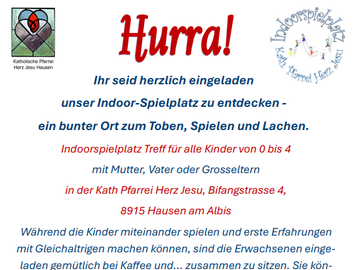 Indoorspielplatz-Treff ab 28. Oktober 2025