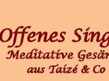 Offenes Singen 30. Oktober und 20. November 2025