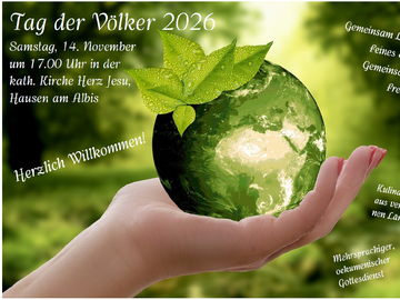 Tag der Völker 2026 am 14. November, 17.00 Uhr